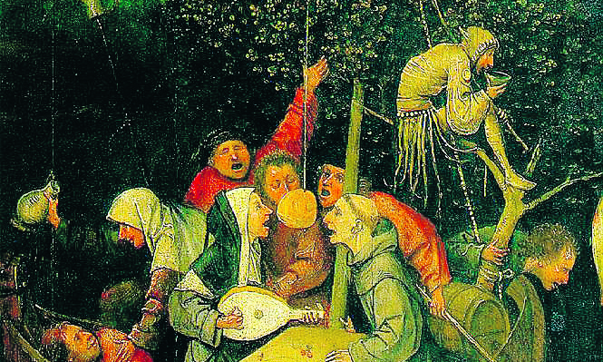 “A Ship of Fools” by Hieronymus Bosch (circa 1450–1516)